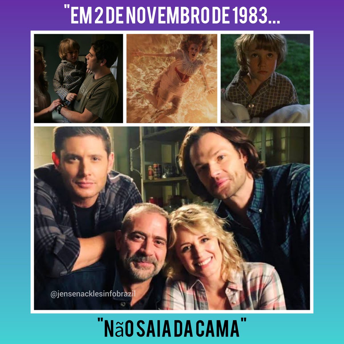 BrazilAckles's tweet photo. Há 40 anos, o demônio de olhos amarelos entrou no quarto de Sam, devido a um acordo que Mary fez que o condenou literalmente ao inferno desde que ele tinha 6 meses de idade. 40 anos atrás, em 2 de novembro de 1983, começou a saga dos irmãos WINCHESTER.
#Winchester
#SPNFamily https://t.co/5nhutkWmzY