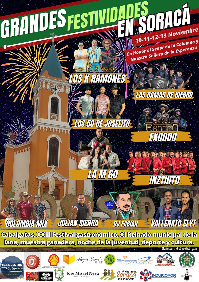 ALCSORACA's tweet image. soraca-boyaca.gov.co/noticias/grand… Grandes festividades en Soracá 2023
