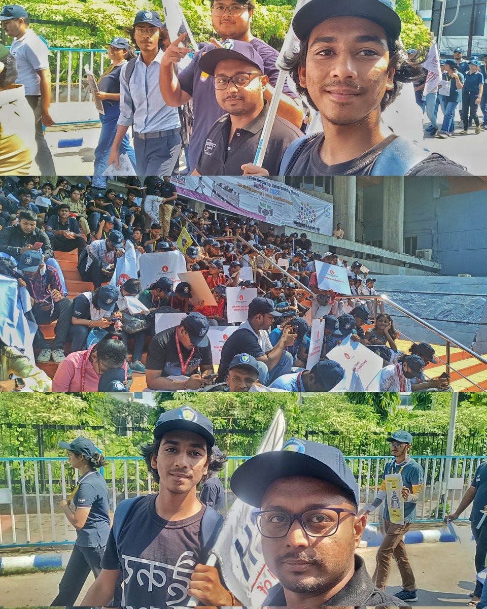 ankur__das's tweet photo. Cyber security awareness walk 2023 for the protection of internet-connected systems such as hardware, software and data from cyberthreats #Hacking #CybersecurityAwarenessMonth #CyberSecurityAwareness #CyberSecurity https://t.co/h8g0zv3mZG