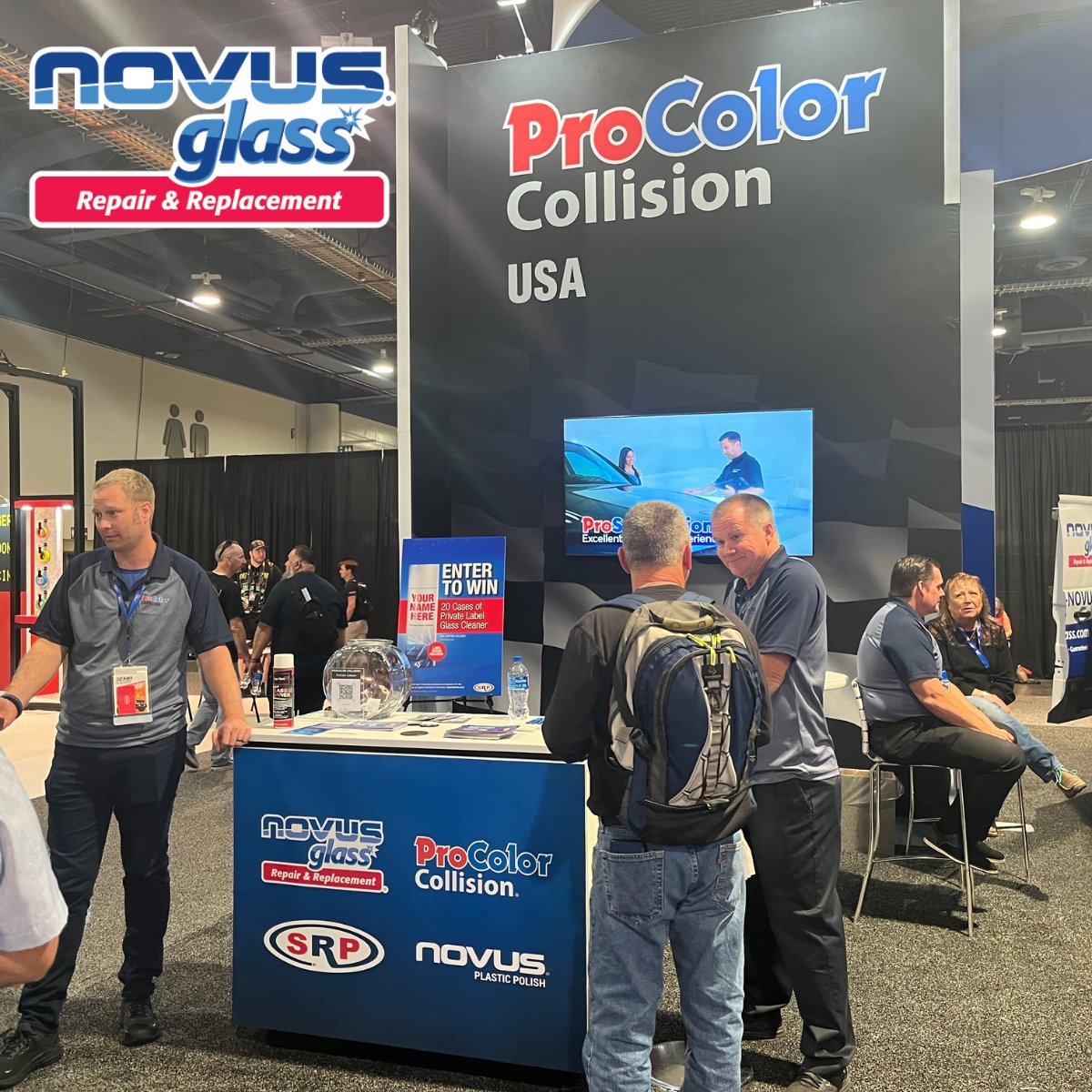 NOVUSGlobal's tweet photo. The NOVUS Glass booth at #SEMA2023 has seen great engagement! We've showcased our latest windshield repair innovations through demos and giveaways. Look forward to more insightful conversations tomorrow. Come by Booth 32255 to connect!
#automotiveindustry #procolorcollision https://t.co/Tp2gZFOFML