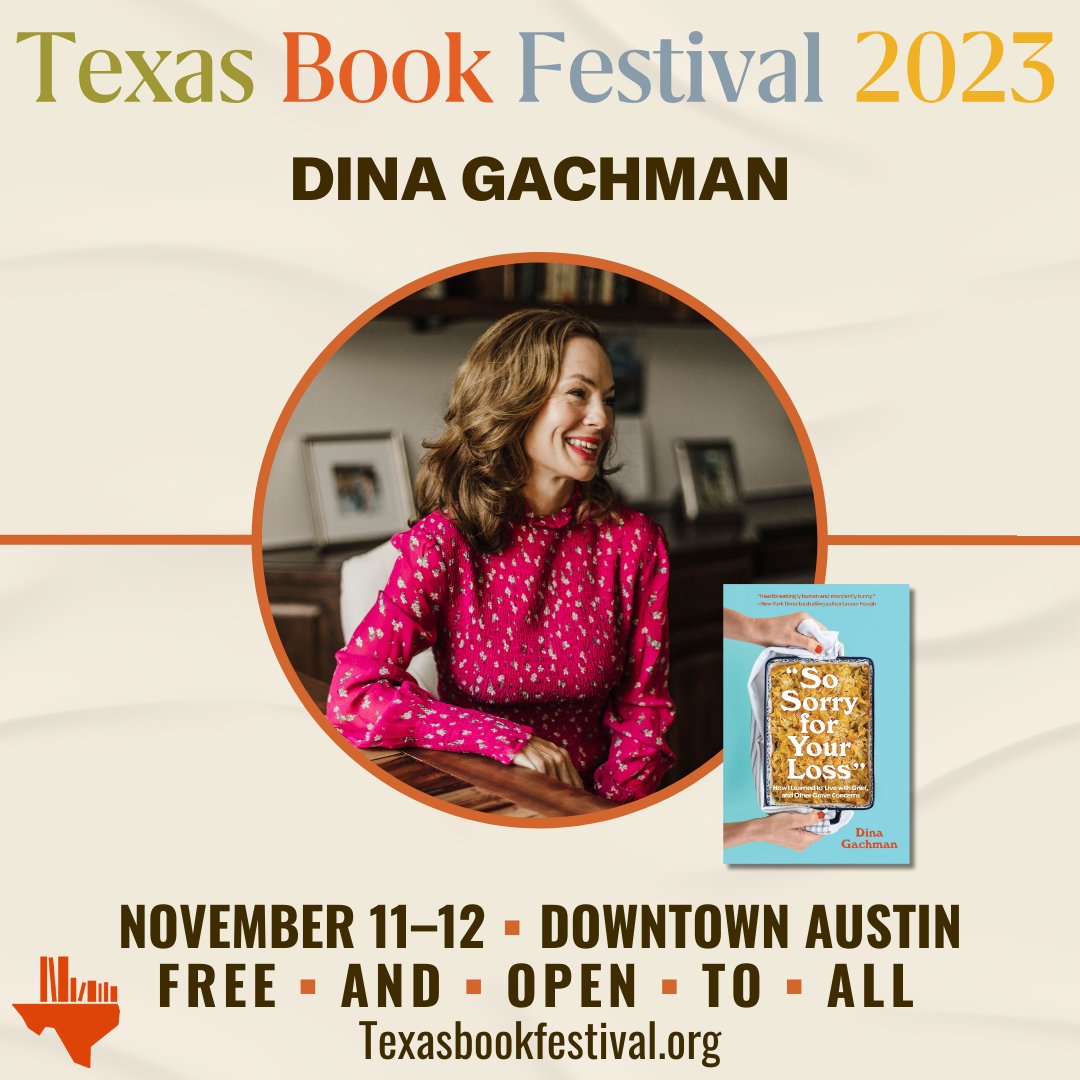 AUSTIN! What are you doing Sunday 11/12 at 11:45am?? You are coming to see me and @WendiAarons on a @texasbookfest panel called 'Grief & Growth: Memoirs on Major Life Changes.' Fun will be had texasbookfestival.org/festival-sched…