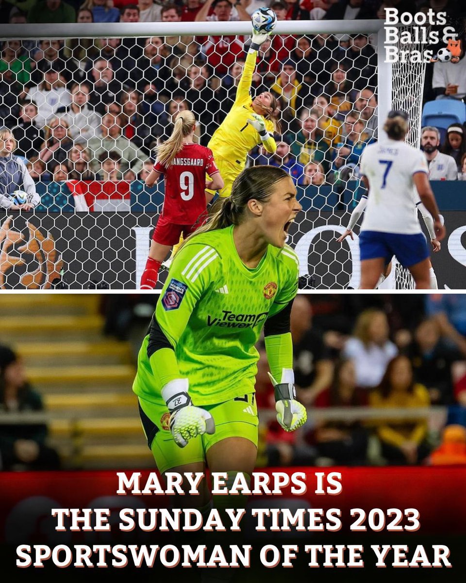 Mary Earps has won The Sunday Times Sportswoman of the Year for 2023👏

#MaryEarps #TheSundayTimes #Lionesses #ManUtdWomen