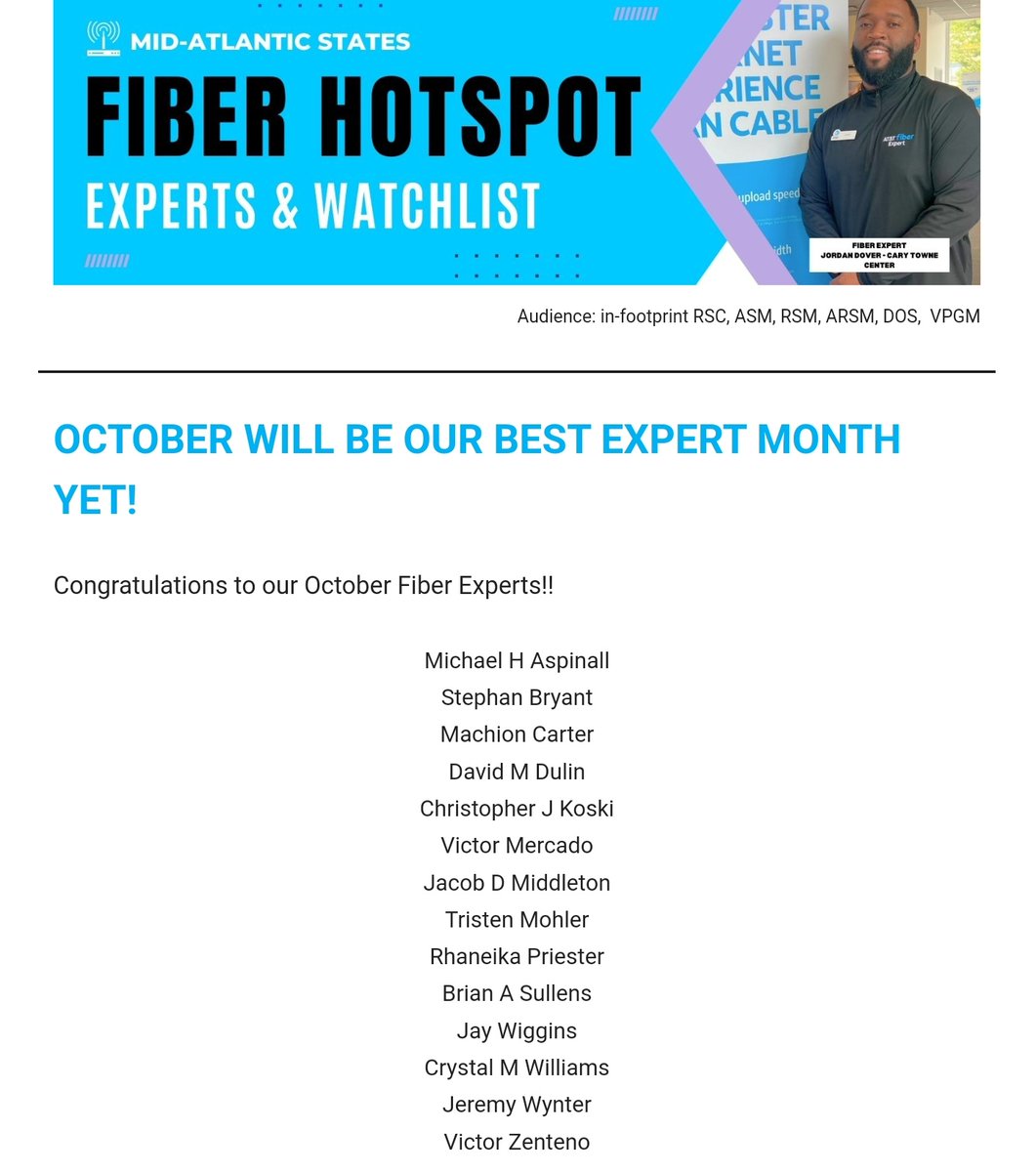 DavidMDATT's tweet photo. Just got wind that I made 2023 Fiber Expert AND Q3 Mid Atlantic Achiever's Club! 💪🏾💪🏾💪🏾@tfairfax98 @M_KennedyK @Julio_Cintron14 @VinceLeaks https://t.co/AdrDHxiNYe