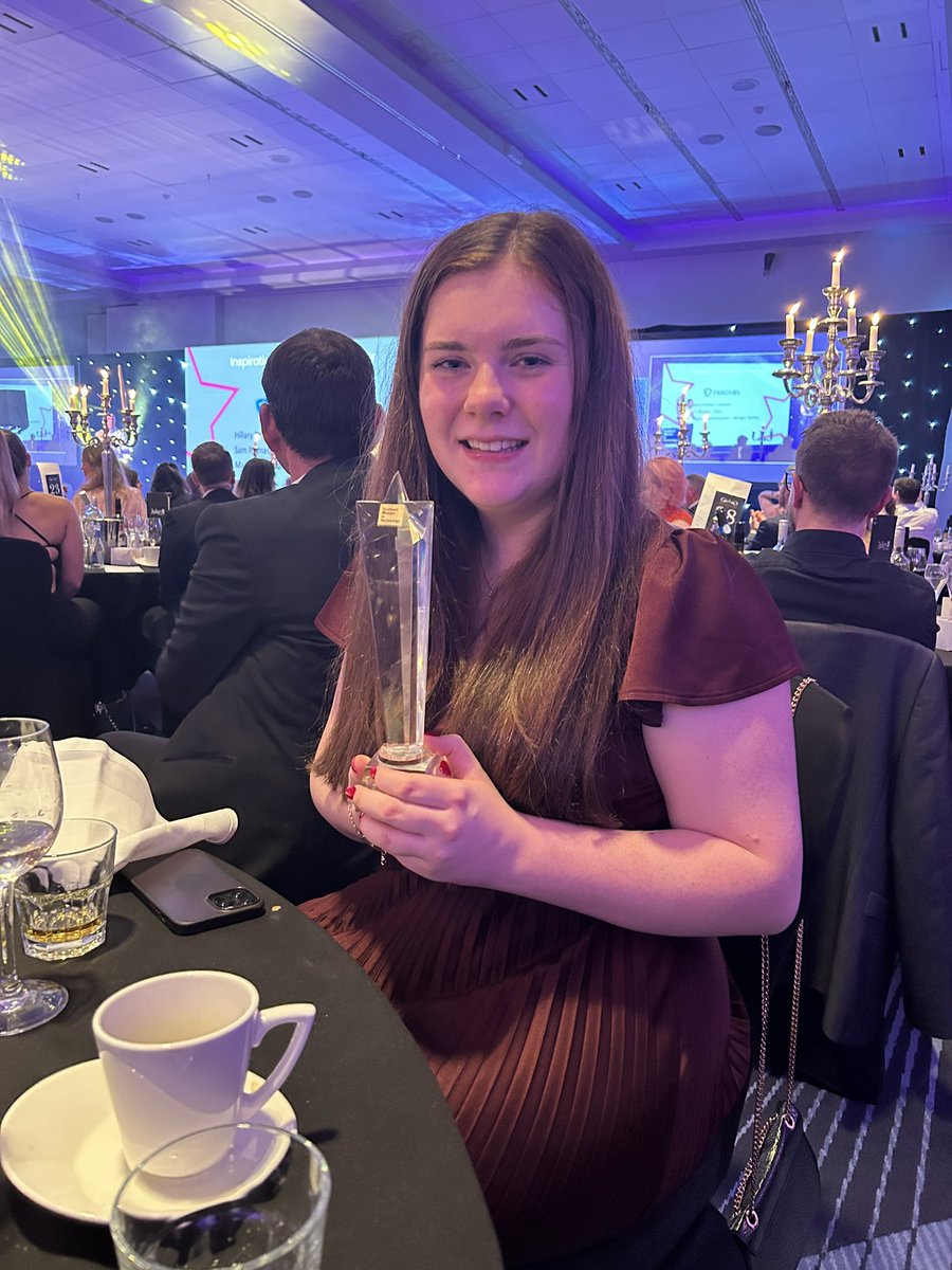 And she only went and won! Lauren Lawson Young Tech Champion of the Year! #SWITawards2023 @silka_patel @LeidosInc