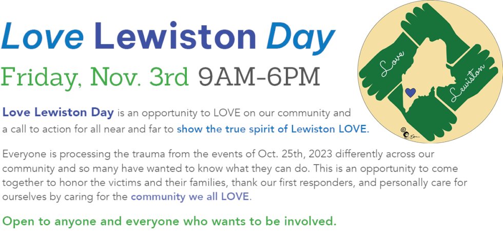 Tomorrow is Love Lewiston Day. How will you participate? Learn more at: treestreetyouth.org/love-lewiston/