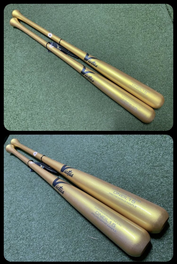 WolffeldS's tweet photo. ebayにvictus製のONIEL15なるモデルが出品されています。背番号的にパイレーツのオニール・クルーズのものだと思います。
271型を本人は愛用していますし、271の型番だけ新しく追加した版と思います。
にしてもどう��てこんな色にした・・・😅 https://t.co/V7OlPMnnb2
