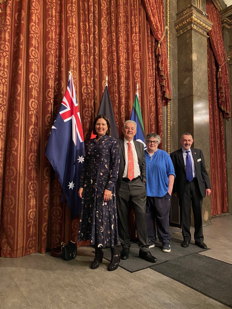 ANUausi's tweet photo. Our AuSI team @AusHouseLondon as Dr David Headon delivers the 2023 #FirstEightProject Lecture on Australia's 3rd Prime Minister - John Christian (Chris) Watson, with an introduction from the Australian Deputy Head of Mission to the UK, Ms Elisabeth Bowes. @BritAusSociety https://t.co/QTNrR0uhY0