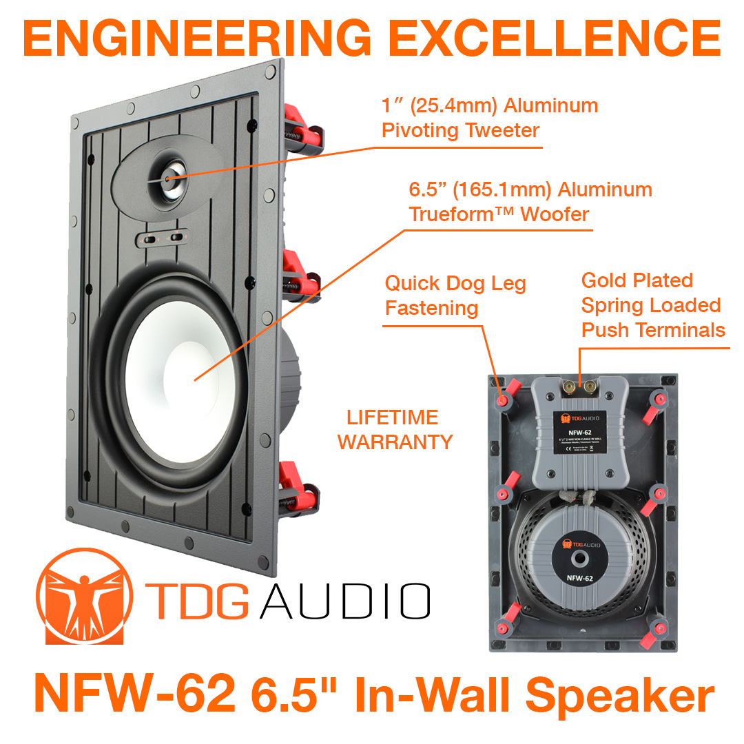 When was the last time you experienced audio quality that truly transported you to another world? 🌍✨ 
TDG Audio's NFW-62 6.5” In-Wall Speaker can make that happen! 🎶
tdgaudio.com/product/nfw-62…
#TDGAudio #InWallSpeakers #AudioQuality #HomeTheater #MusicLovers #ImmersiveSound