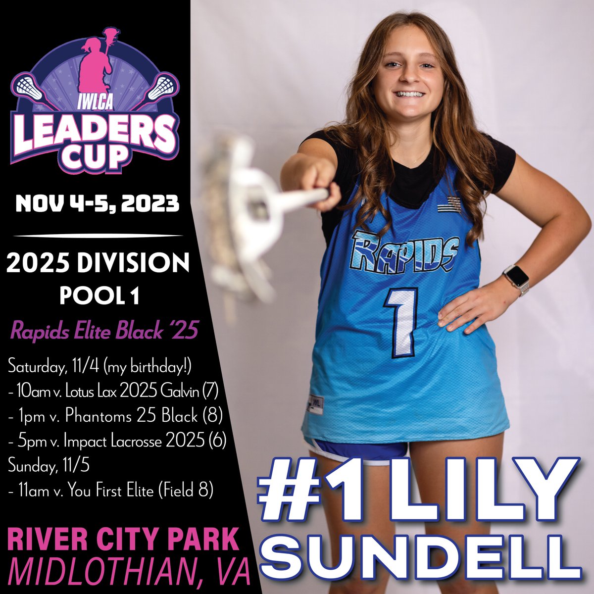 lilysundell's tweet photo. Excited to represent the Lake Murray Rapids &amp; @LHS_WILDCATS at the Leaders Cup in Richmond, VA this weekend! 

@LexingtonWBB @LibertyWLAX @clemsonlax
@GWULacrosse @FUWlax @PCWomensLax @CoastalWLax @WinthropLax @E_Campbell3 @junebugnewyork @LouatTheState https://t.co/dZttQWilne