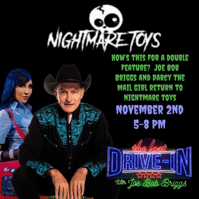 Tonight at Nightmare Toys!!!! Joe Bob and Darcy are Back!!! Signing event from 5-8!!!! @nightmaretoys<a href="/tag/lasvegas"class="tags"><span>#lasvegas</span></a>
