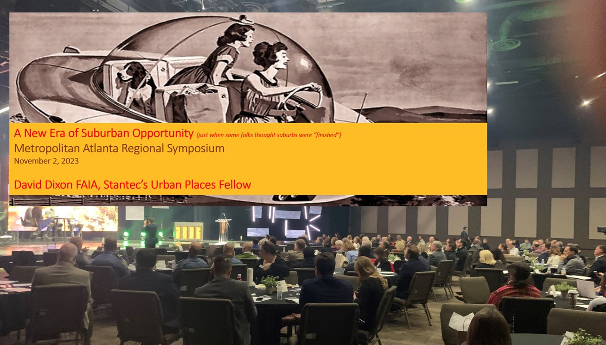 Gave a closing keynote on "A New Era of Suburban Opportunity" for the Metropolitan Atlanta Regional Symposium today. First I got  hear a terrific public &amp; private sector leaders make my case by talking about transformative "urban" redeveopment across suburban Gwinnett County GA.