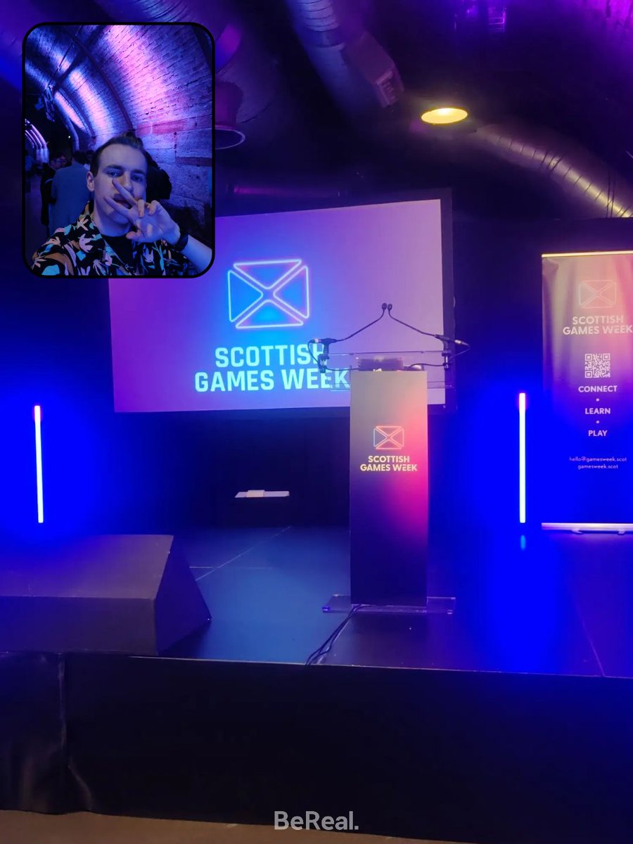 harrywmitchell's tweet photo. Had a lovely time at the Scottish Games Awards, congrats to @rachmacp and @BlazingGGames on their well-deserved wins 🧡💜 https://t.co/Vrhu0m5Xuu