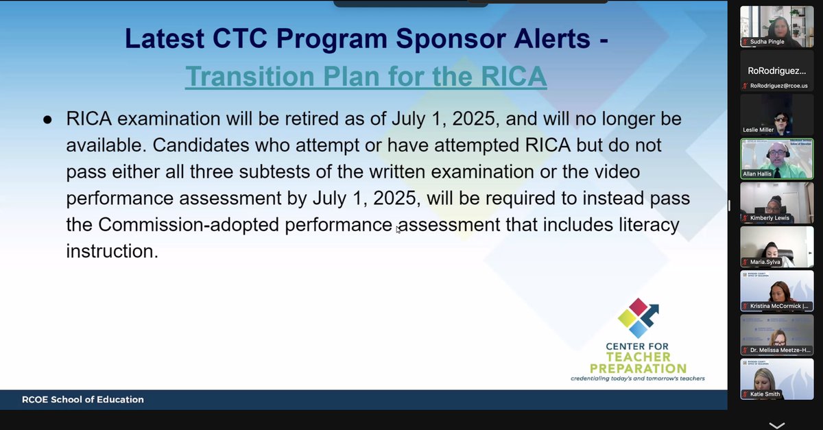 RCOE School of Education tweet media