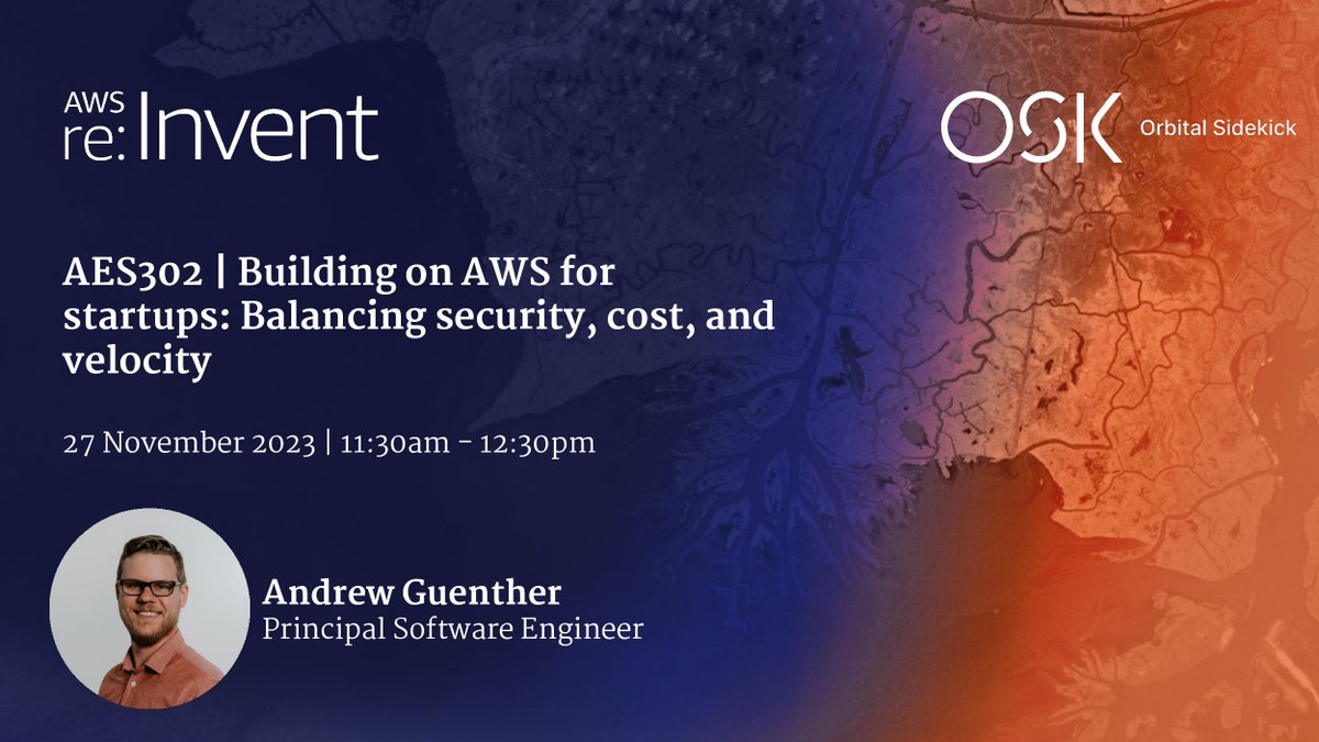 Hey, are you going to be <a href="/AWSreInvent/">AWS re:Invent</a>? Come see me talk about <a href="/OrbitalSidekick/">Orbital Sidekick</a>'s AWS governance strategy. We just added a repeat session on Wednesday evening as well in case you're running behind on session registration!