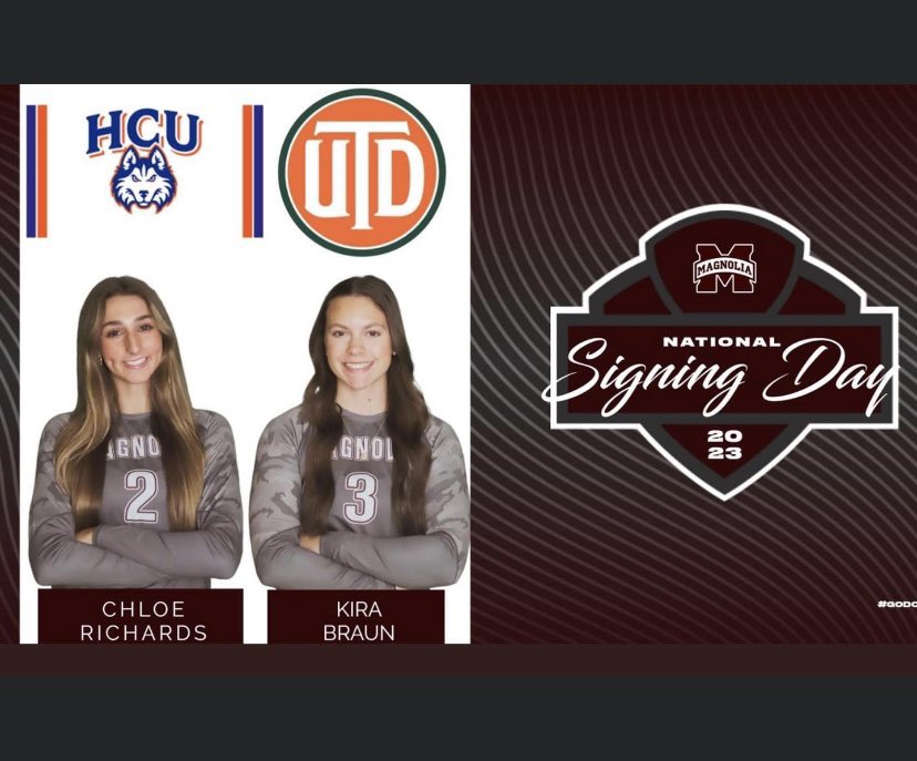 Celebrate Kira and Chloe on National Signing Day on November 8th at MHS! Go Dogs!
