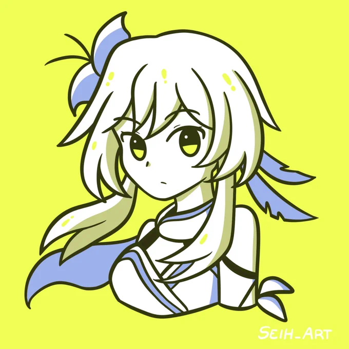 Decided to join huevember at the last minute It'll be genshin themed! #huevember2023