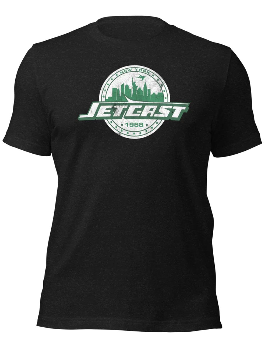 JetCastPod's tweet photo. 🚨🚨JETCAST GIVEAWAY🚨🚨 

In Honor Of Our New Logo Launch!!! 🔥 

We Are Giving Away A Jet Cast Shirt, Your Choice Of Color

To Enter:
💚 Follow Us
💚 Retweet 

Winner Called Post Game Monday Night

If interested in getting your own 👇🏻 https://t.co/COhQVLexhB https://t.co/RzaCODAPON