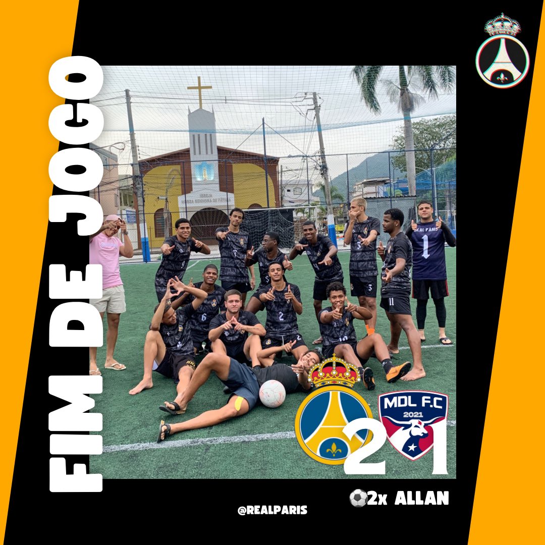 RealParisFC's tweet photo. DEU PARIS!

Em jogo mto bem jogado, com ambas equipes disputando um bom futebol, o REAL PARIS se saiu melhor e vence por 2x1. https://t.co/VzpaYxXI8x
