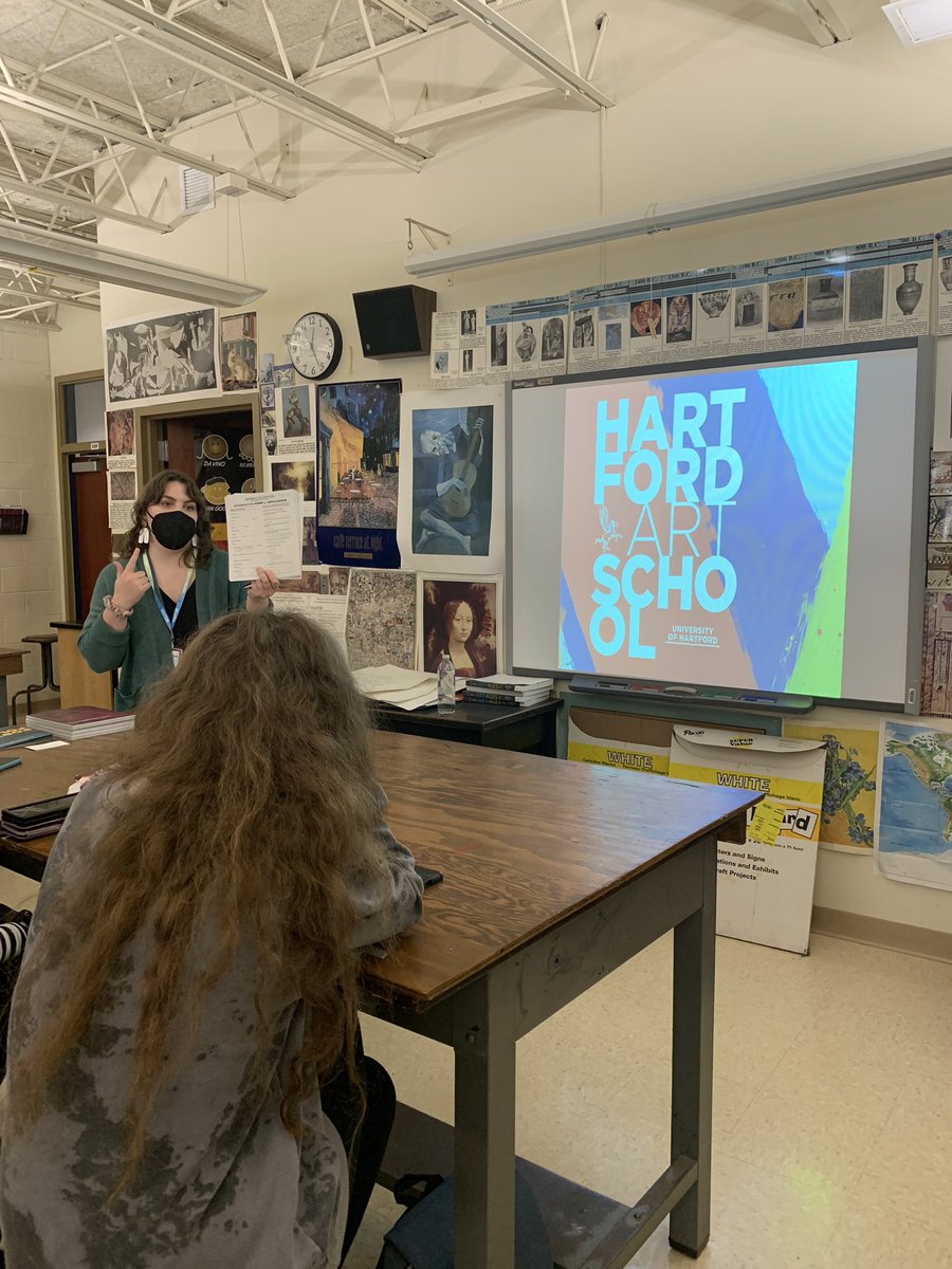 We had a great day in our art classroom with <a href="/hartfordart/">Hartford Art School</a> visiting our juniors and seniors at CHS! Important college portfolio requirements were discussed! @Carmelschools <a href="/ChsPiazza/">CHSPiazza</a>