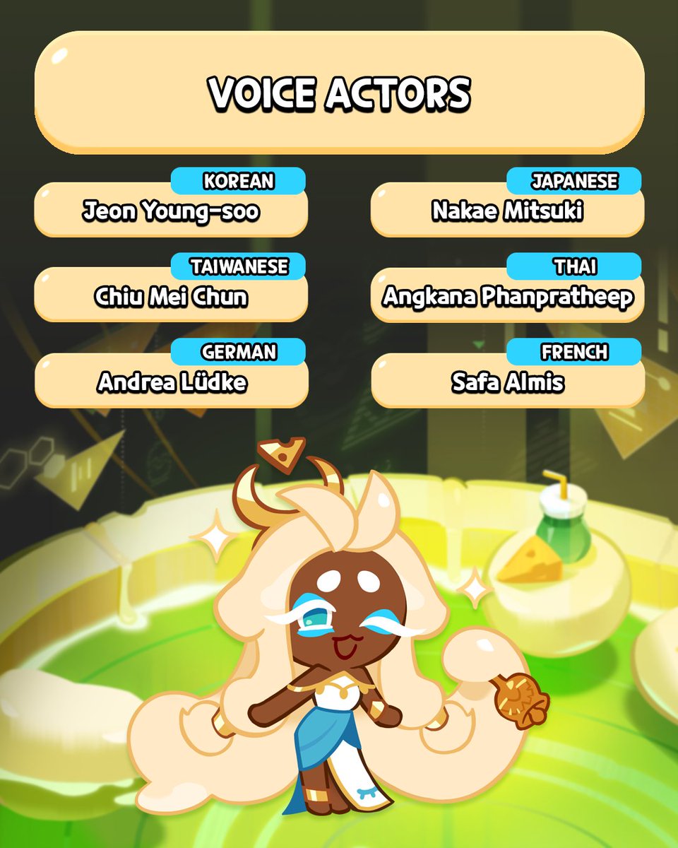 CRKingdomEN's tweet photo. She's always watching from the Control Chamber...👀 Please join us in welcoming @Its_Tina_timeVO as the voice of #MozzarellaCookie!🧀 

#CookieRun #CookieRunKingdom #ChristinaCostello #VoiceActor #VoiceActing https://t.co/ON1SYMqrl4