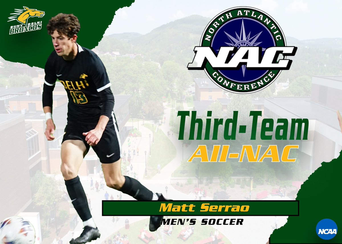 Third Team All-NAC Conference ⭐️ Matt Serrao