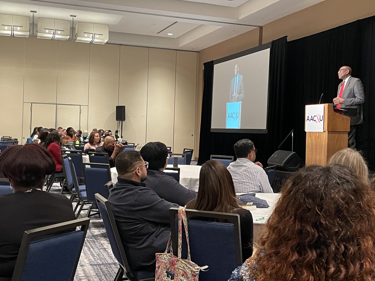 What if every time we walk into the classroom, those around us can feel the joy inside us for what we will teach? From this, we cannot only broaden participation in STEM but dismantle the barriers of injustice and exclusion. Powerful remarks by <a href="/uvipresident/">David Hall</a> at  #AACUSTEM