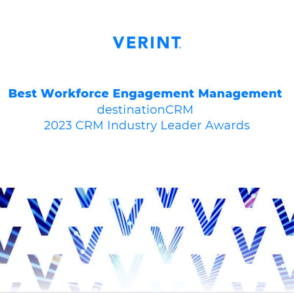 VerintAPAC's tweet image. A big thank you to destinationCRM for industry recognition as a leader in Workforce Engagement Management. “With its open [contact center-as-a-service] story in 2023, Verint is looking to switch the narrative.” @McGeeSmith
#OpenCCaaS #CRMAward
destinationcrm.com/Articles/Edito…