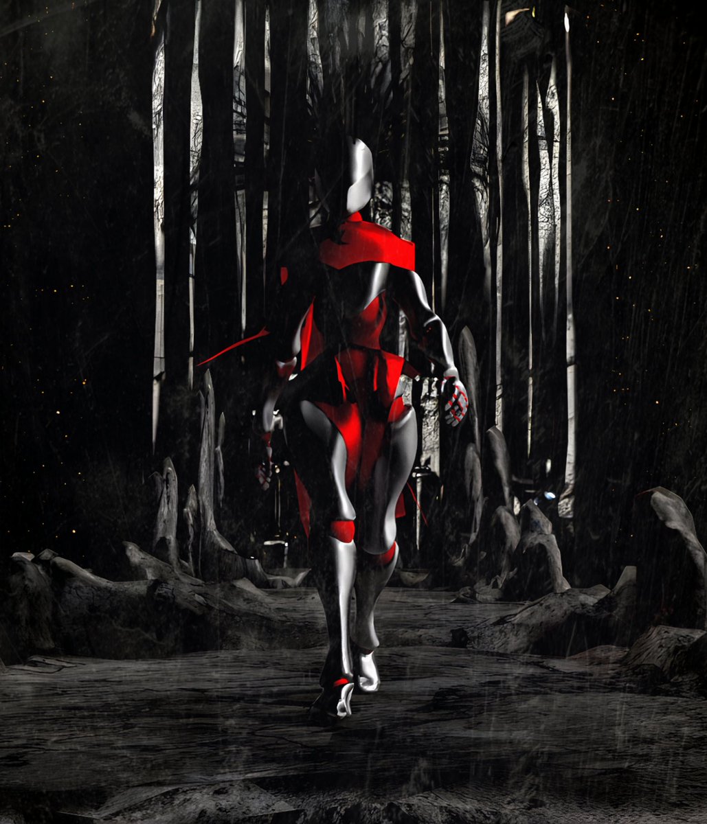 Learning Blender specifically to make a CG music video is a very steep learning curve but as an absolute noob I'm actually having a fun time. Every day is a school day - here's a still I jazzed up a bit