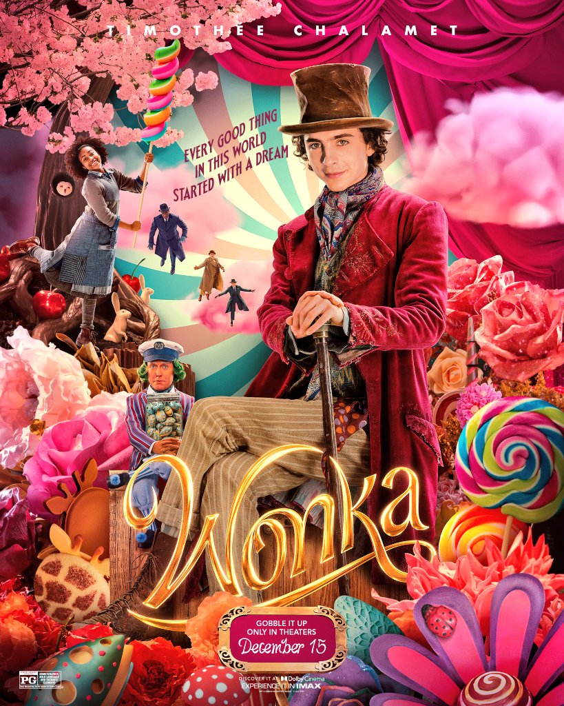 MDS_Media_7154's tweet photo. Check Out Poster WONKA (2023)
This Movie will be released in Theater on 15th Dec. #timothéechalamet #oliviacoleman #hughgrant #sallyhawkins #rowanatkinson #calahlane #keeganmichaelkey #adventure #kids #family #fantasy #comedy #musically #paulking #warnerbrospicture #heydayfilms https://t.co/OK6xmq6ktw