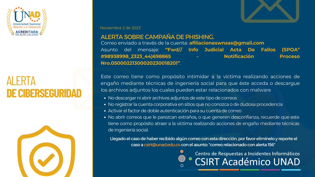 CSIRT Académico UNAD tweet media