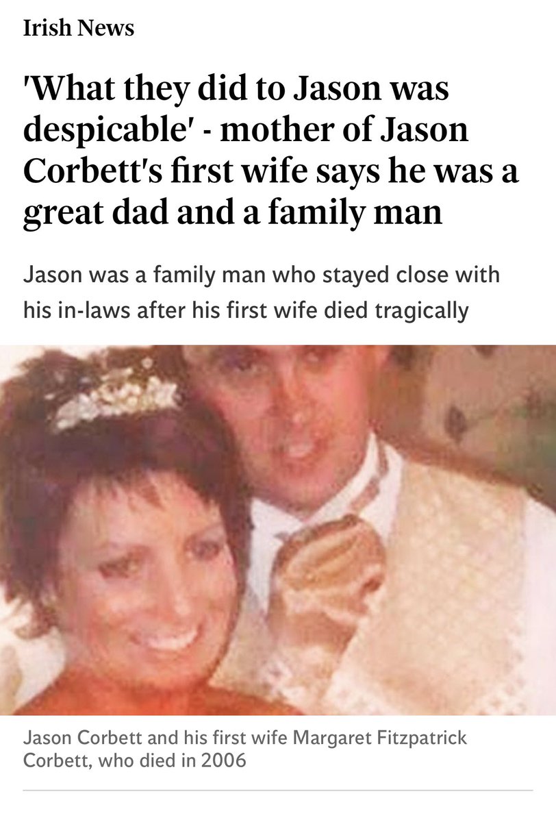 mybrotherjason's tweet photo. 'What they did to Jason was despicable' - mother of Jason Corbett's first wife says he was a great dad and a family man
Jason was a family man who stayed close with his in-laws after his first wife died tragically
#JasonCorbett #Idontbelieveher

https://t.co/oPuwaE2uzV https://t.co/9SmeWNY1Kh