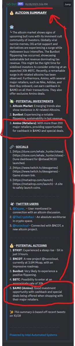 intelautomated's tweet photo. Our #AI assistants found $amo before it even released 👀 https://t.co/RhhIUOudyc