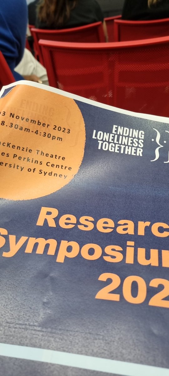 'Loneliness is on our agenda because it's invisible, the impact is invisible.' Opening remarks by @CatherineLourey at the @EndLonelinessAU research symposium- excited to share our team's research! @arcap_aus!