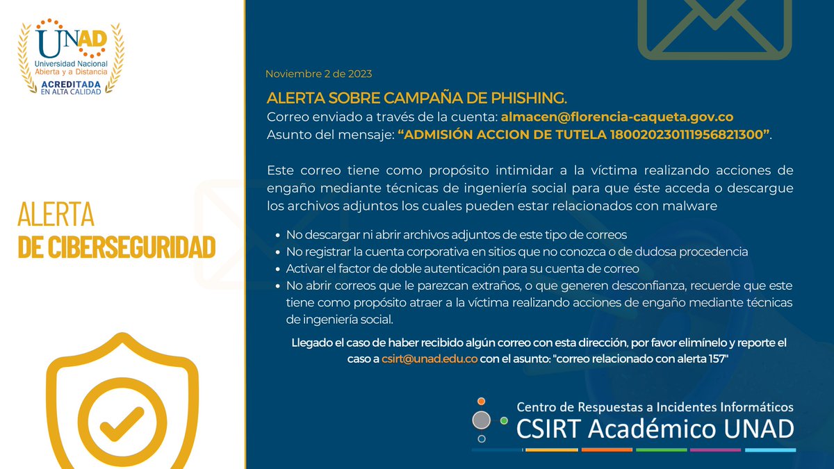 CSIRT Académico UNAD tweet media