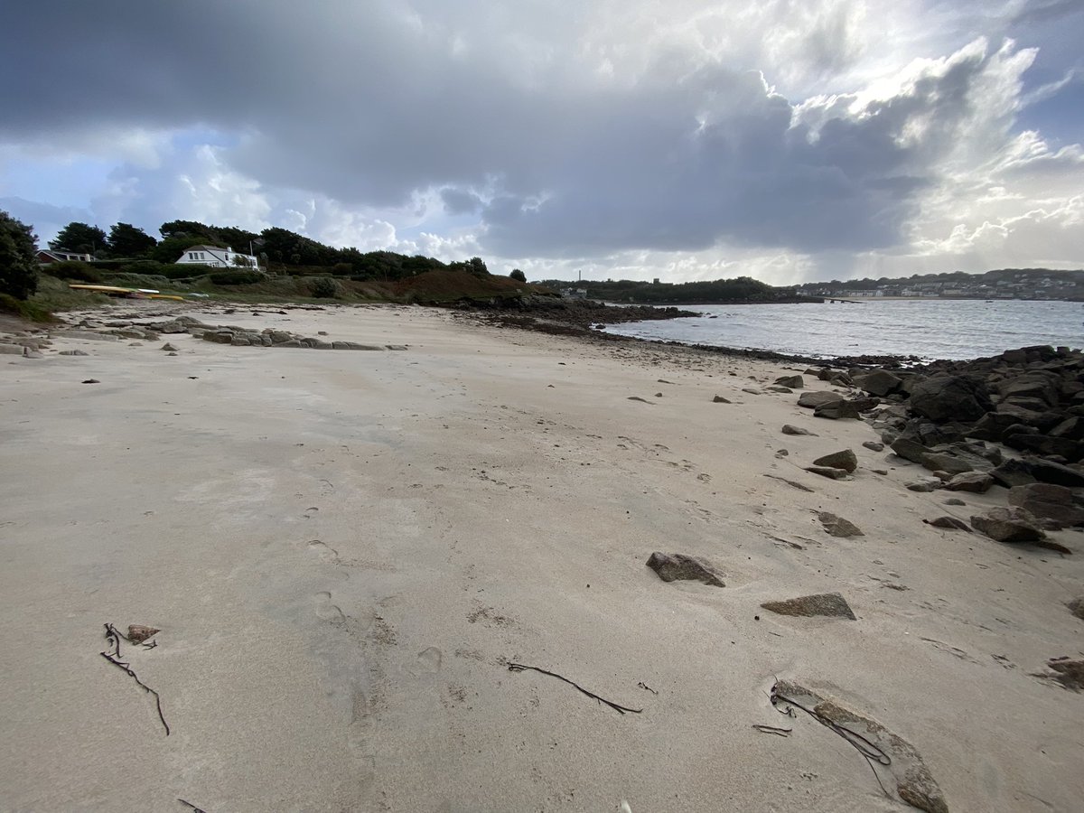 Best thing about the storm is the clean beach afterwards  #Scilly #cornwallcoast