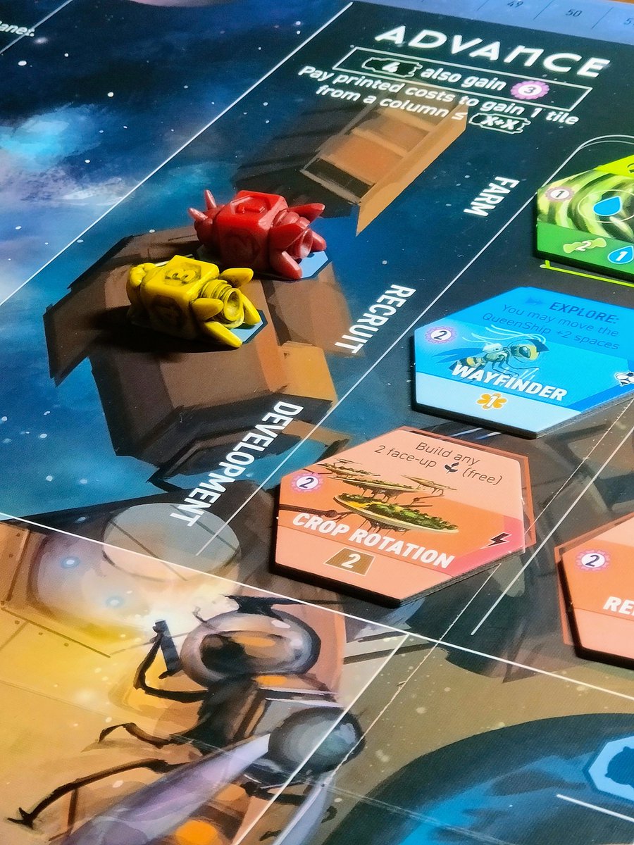 shinyhappymeepl's tweet image. Another great 2 player game of Apiary. This is a really fun game 🐝
@stonemaiergames #apiary #apiarygame #apiaryboardgame #boardgames #boardgamesuk #tabletopgames