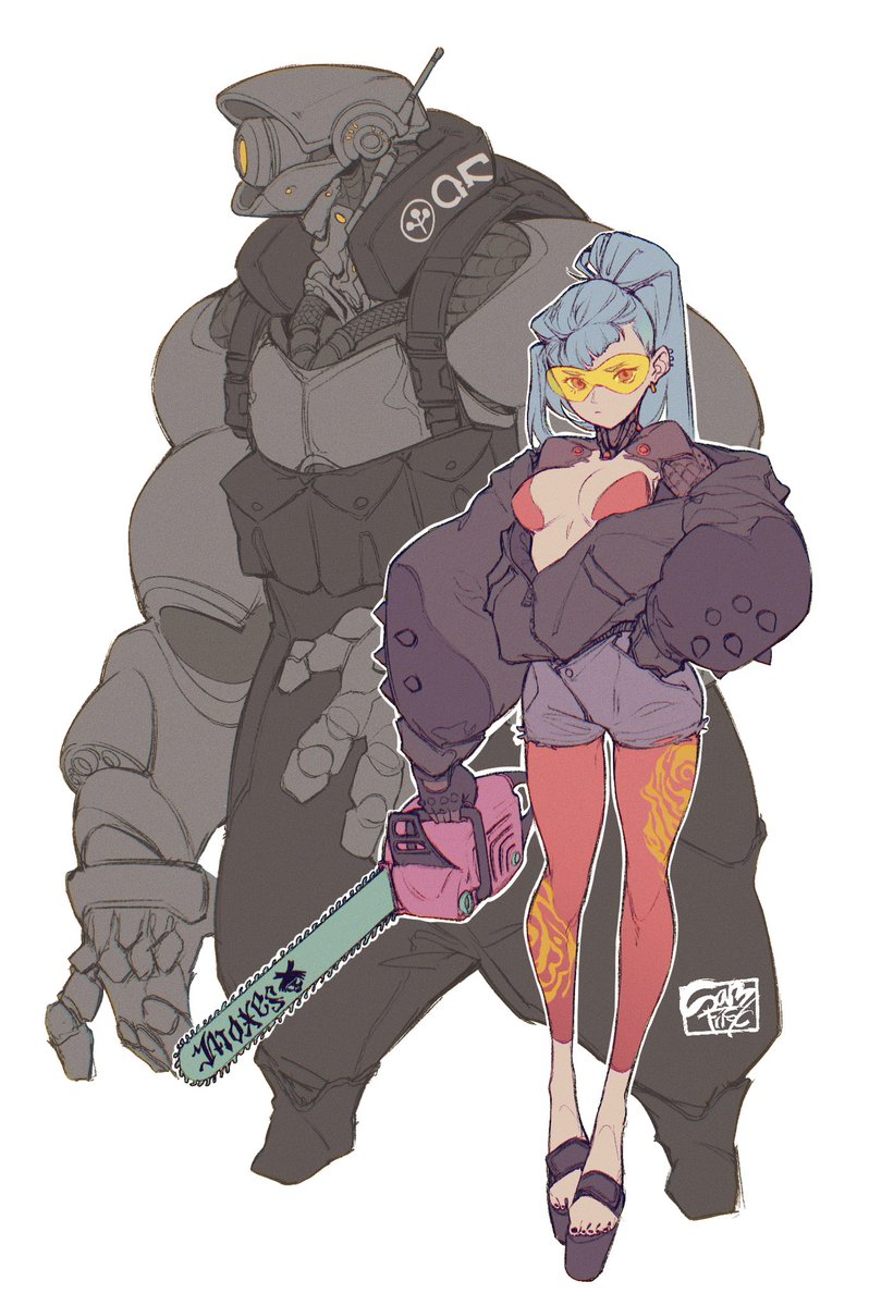 Edgerunners ocs, Minnie Mock n’ OV3RCLOCK.