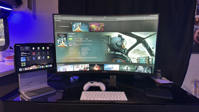 &ldquo;I dont have and addictive personality&rdquo;  *buys oversized monitor only to play Starfield* https://t.c<a href="/tag/mvsales"class="tags"><span>#mvsales</span></a>
