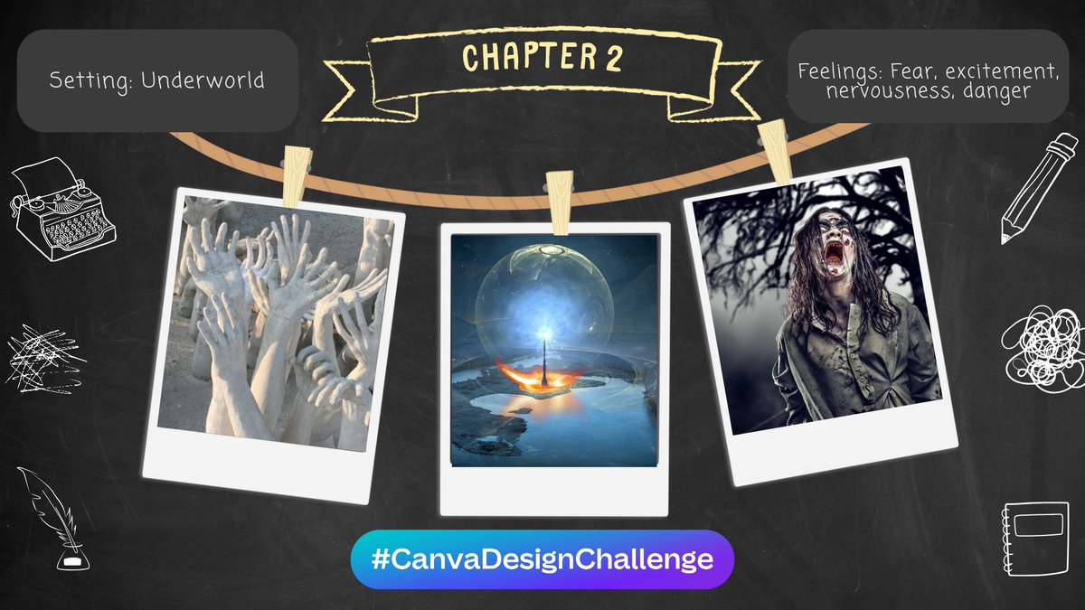 JFGarrard's tweet image. #CanvaDesignChallenge #moodboard! Using it to jumpstart @NaNoWriMo @AuthorsToronto #writein tonight &amp;amp; will introduce this idea to the #writinggroup!