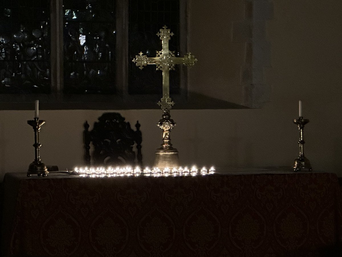 Very moving All Souls service this evening - to remember those we love but see no longer. A chance to play some beautiful pieces of music.