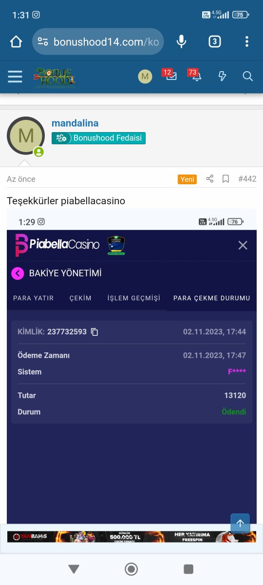 Mamoli14849535's tweet photo. @PiaBellaCasino_
Bonushood formunda paylaşıldı kullanıcı adı karavanax. https://t.co/ZRitLACZWj