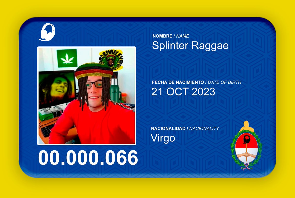 👤: Splinter Raggae

@ : <a href="/SplinterRaggae/">Splinter Bob Marley🇯🇲</a>

📷:  <a href="/SplinterDMC/">QDEP</a> 

📄: Splinter Raggae es un verdadero fan de la verde y de Bob Marley. Medio zurdito y normalmente esta dado vuelta de 7am a 10pm.