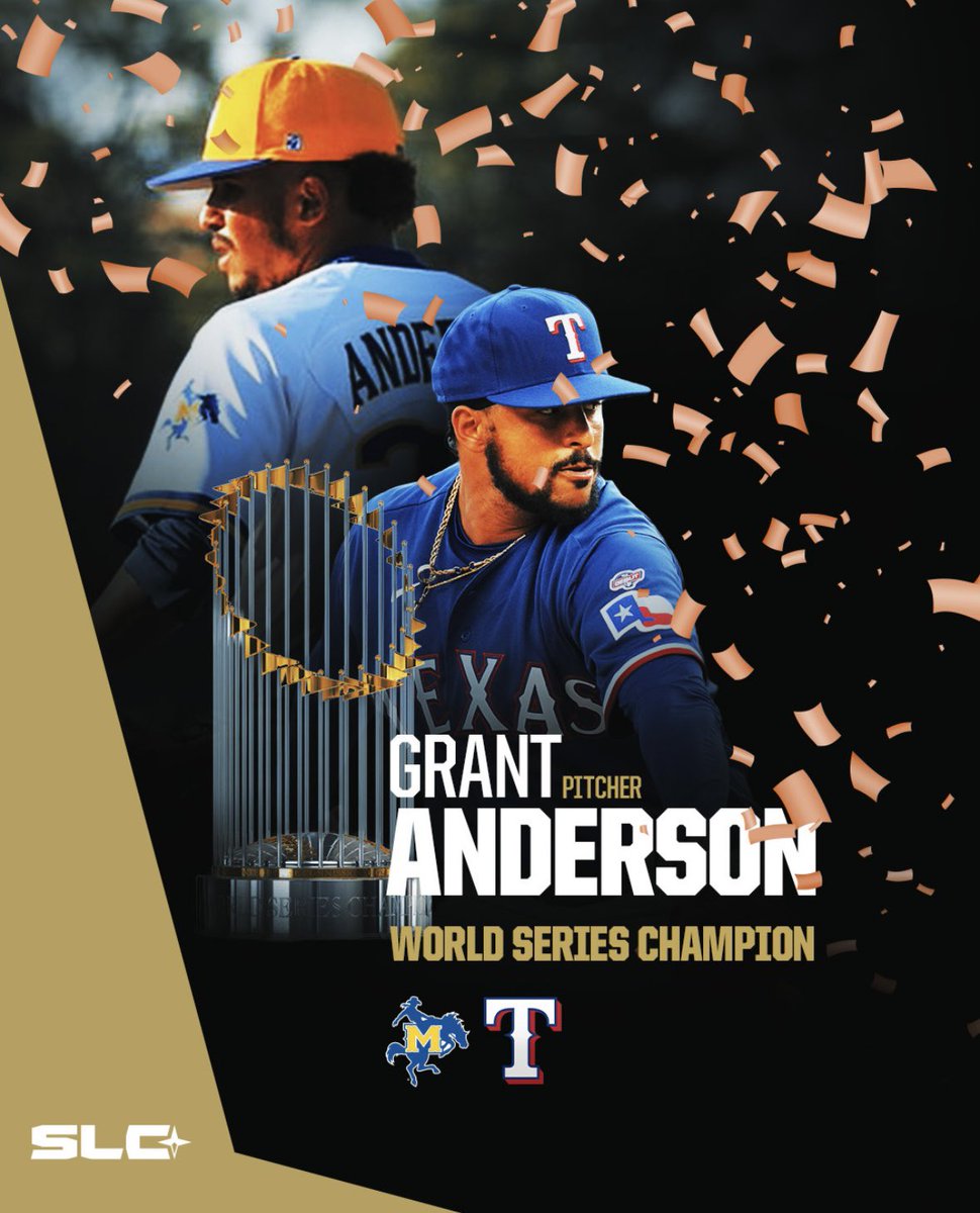 From Lake Chuck to World Series Champion! Congratulations to former McNeese standout Grant Anderson and our neighborhood baseball team the Texas Rangers on winning the World Series! #EarnedEveryDay