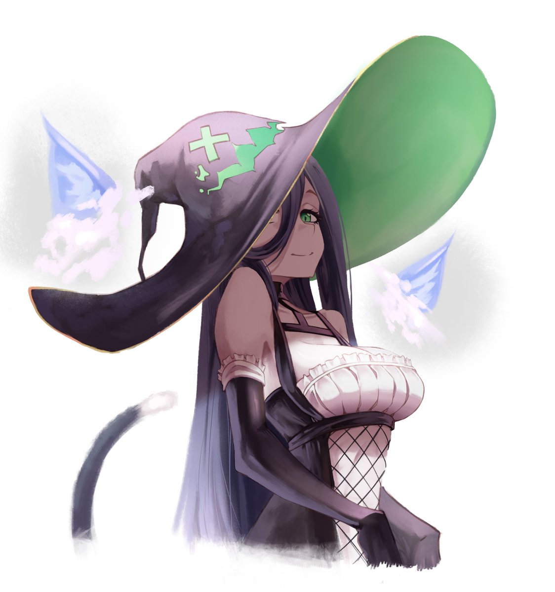 fuyuk_y's tweet photo. Friend's OC as a witch https://t.co/aQLuiGywtL