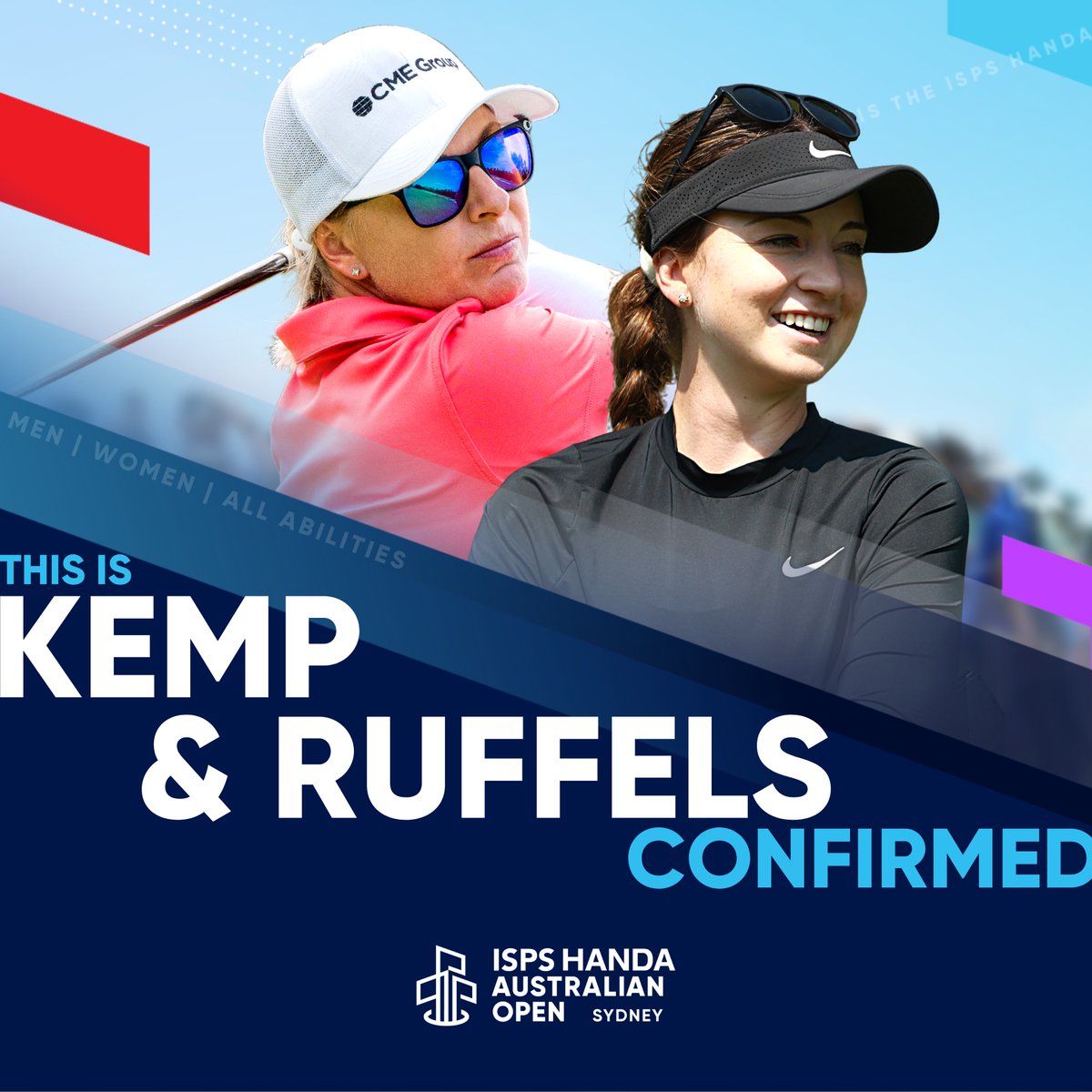 .@kempgolf and @GabiRuffels are making their return home 🇦🇺 The @LPGA duo are locked in for the #AusOpenGolf at the end of the month! 🙌