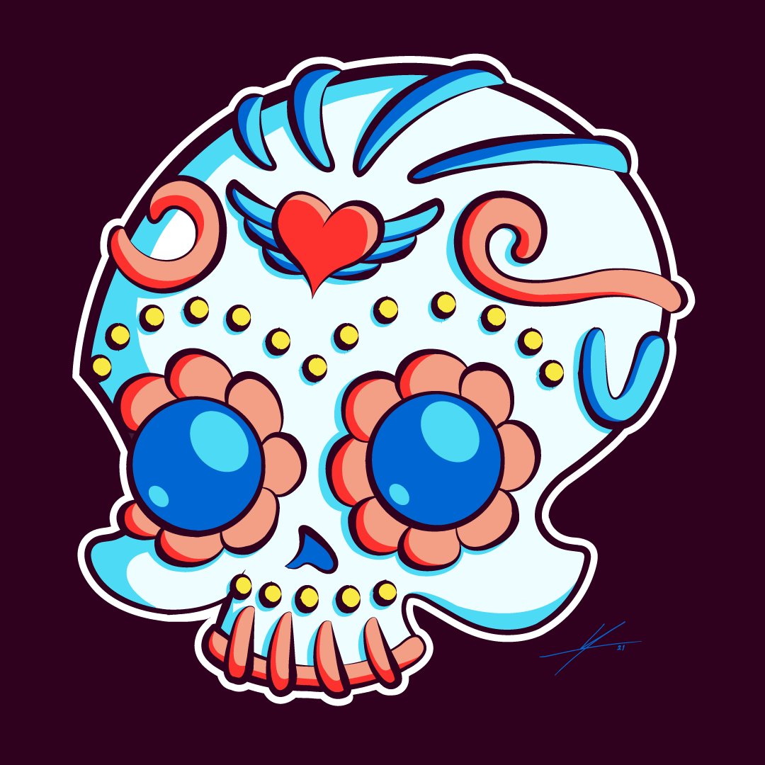 IAMOdoodles's tweet photo. ¡Feliz Día de Muertos! 💀🏵️🇲🇽
Sugar Skull 💀🍬
🎁 👕 Buy a t-shirt or print! 🎨 https://t.co/FNs3zywfPg
Art by Ismael Alejandro Moreno Ozuna (IAMO)
#IAMOdoodles #díademuertos #dayofthedead #sugarskull #candyskull #skull #art #drawing #artist #SketchbookClubTijuana #dibujo https://t.co/GTbNu1nkIa