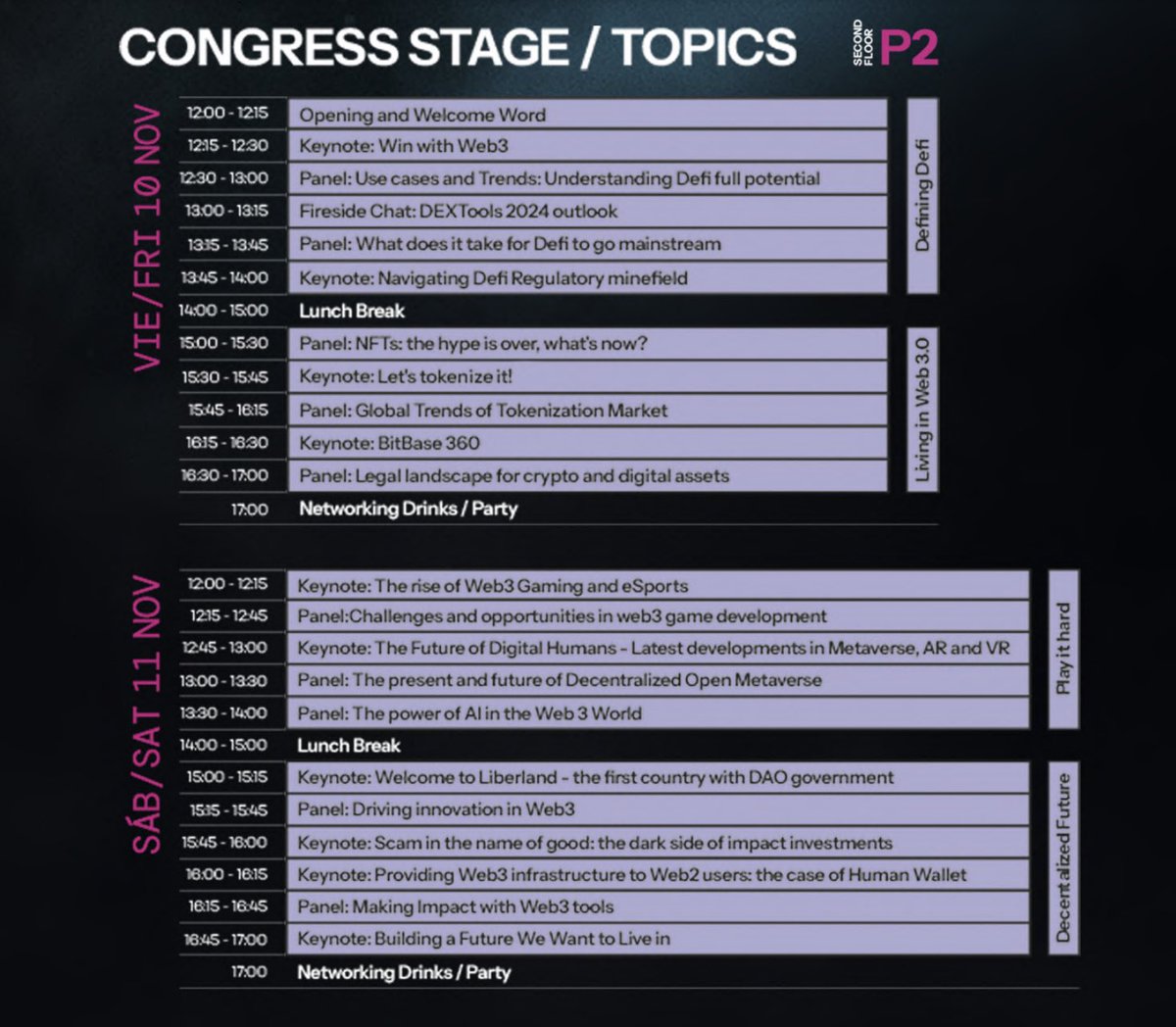 DEXTForceFest's tweet photo. ¡Solo queda 1 semana!⌛️
📌¡Guarda la agenda en favoritos y no te pierdas ninguna actividad del evento DeFi más esperado!

¡Nos vemos los días 10-11 de Noviembre en La Llotja de Mar, Barcelona!

🎟️¡Agenda + entradas con descuento!
➡️https://t.co/hEiCRTDtrt https://t.co/pW6KxlfVC0