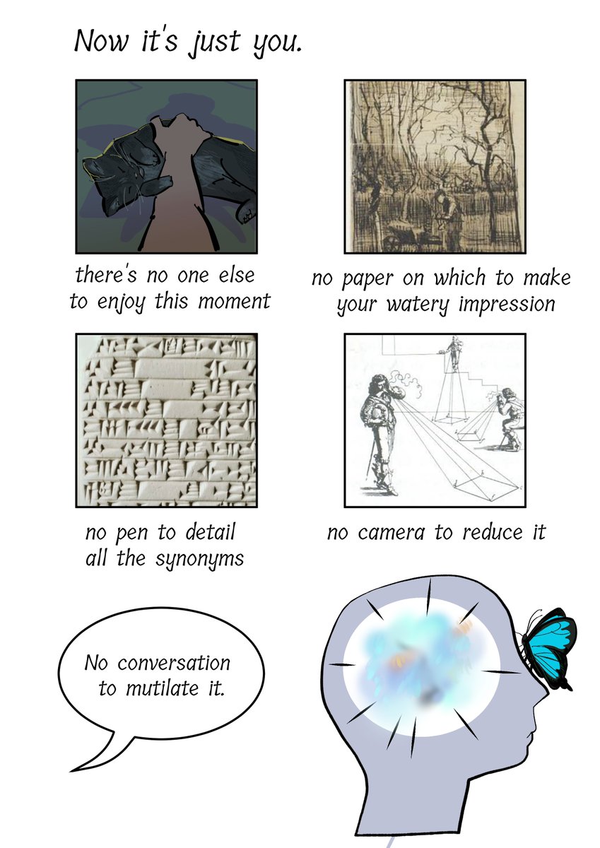 short comic on how experiences become events and events become tasks
