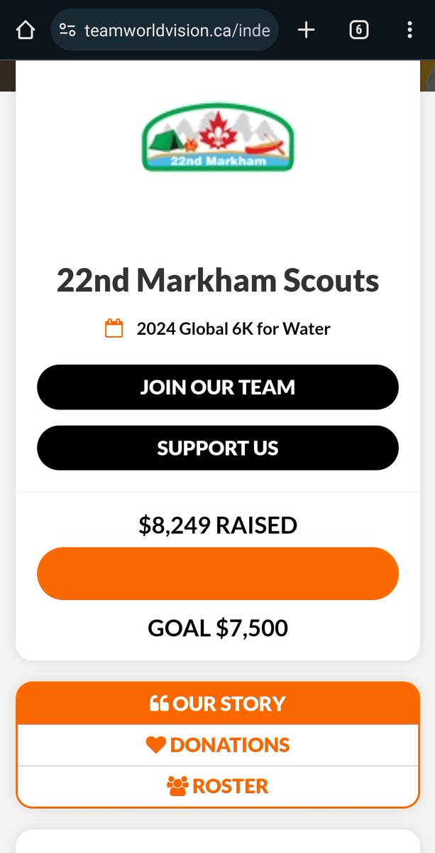 22ndMarkham's tweet photo. I am proud of my venturers who worked so hard in promoting and raised over $8,249.00 to support World Vision 6K for Water. And leading the younger members to learn orienteering during the hike.

#proudscoutermoment, #ScoutsCanada, #ScoutsDoStuff, #global6k #6kforwater https://t.co/XhfcxWb1oX