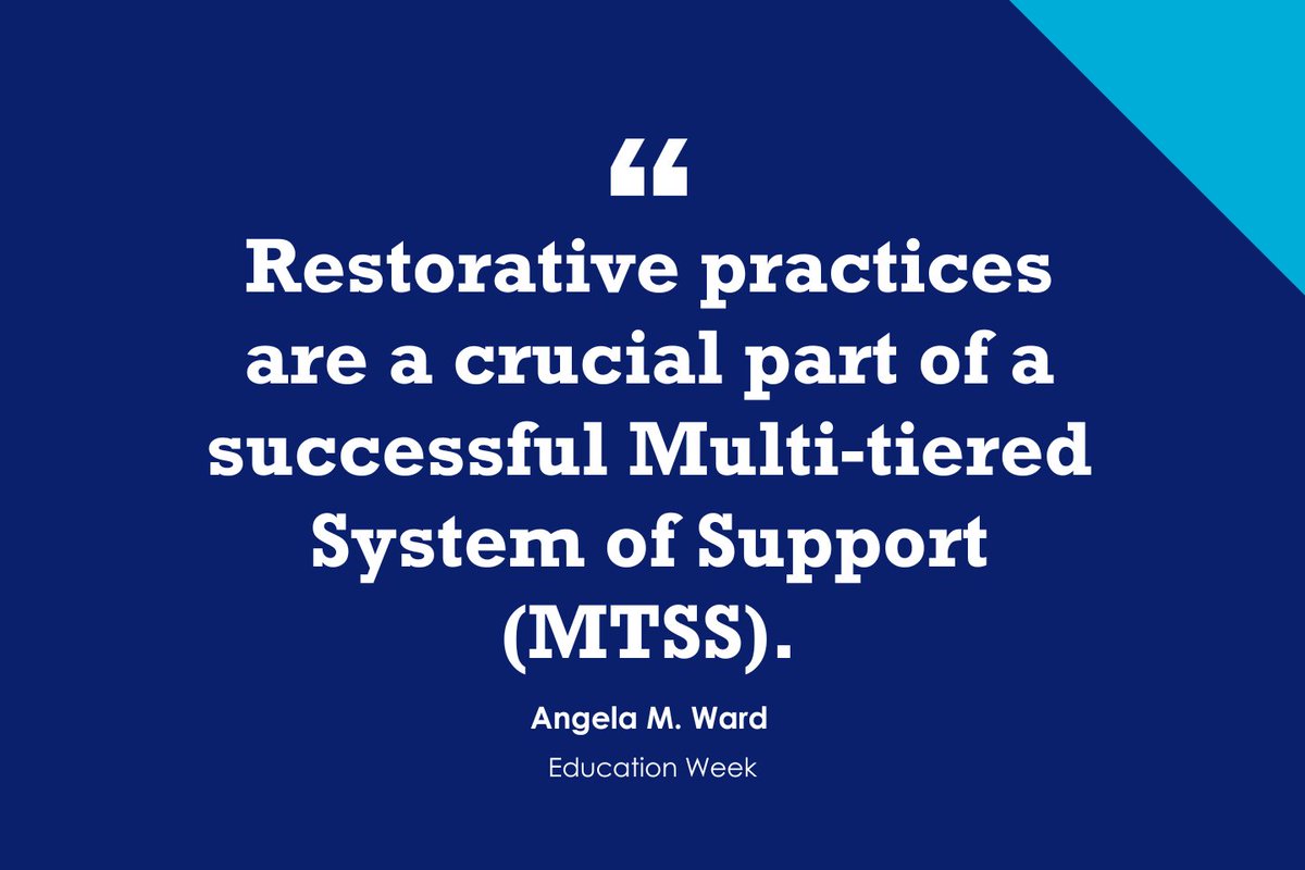 NEW @educationweek post: 'How Do Restorative Practices Work? Educators Share Implementation Tips' edweek.org/leadership/opi… with @2WardEquity